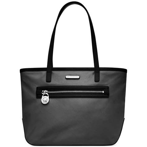 michael michael kors kempton nylon small tote black|MICHAEL Michael Kors Kempton Small Black Nylon Tote Bag.